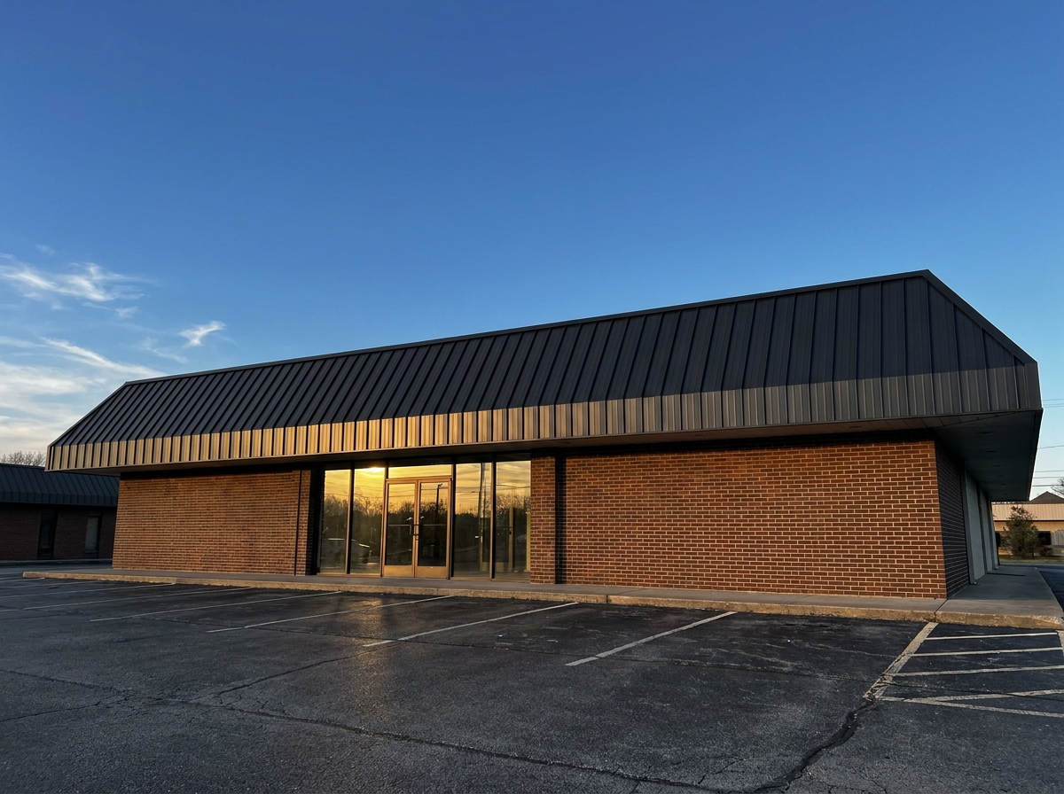 Commercial metal roof