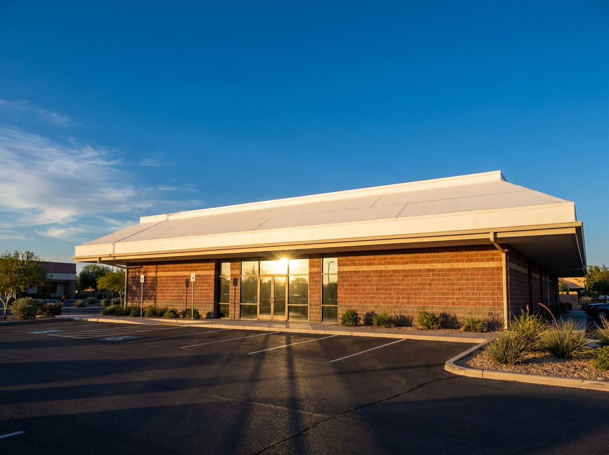 Commercial flat roof