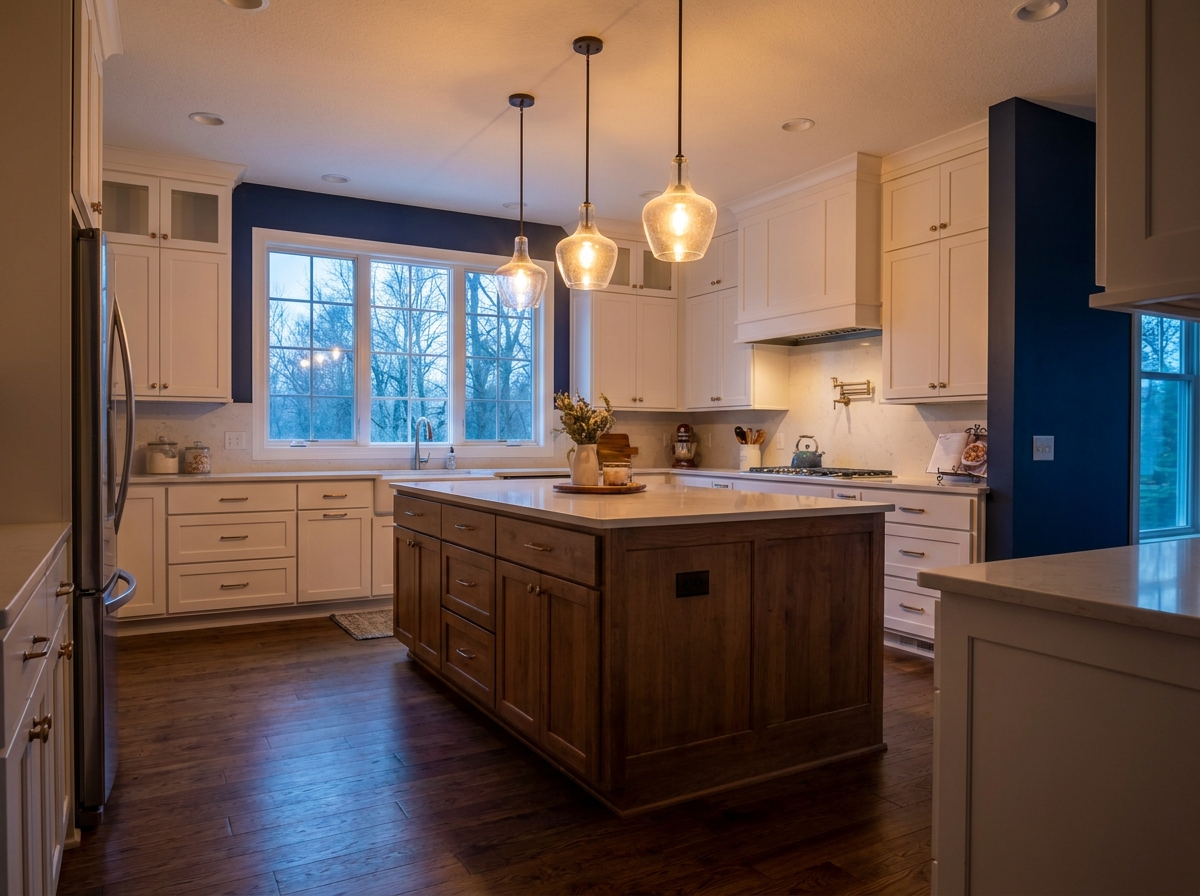 Renovated kitchen interior